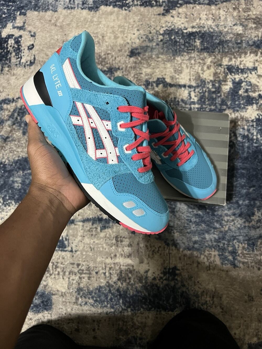 Size 11- BAIT X ASICS Gel Lyte 3 x Bait Teal Dragon Men’s Sneakers Runners